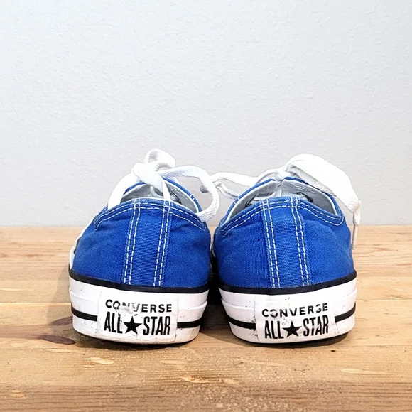 Converse All Star Chuck Taylor Blue Sneakers Low Top Canvas Shoes Women's Size 6 - Picture 3 of 12